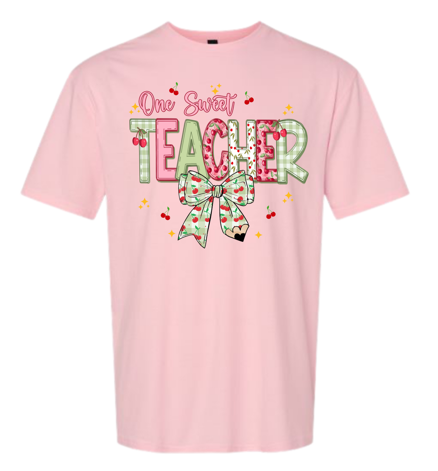 One Sweet Teacher Pink Cherry